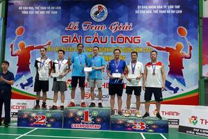 Đoàn Cầu lông tỉnh Lai Châu giành 01 huy chương bạc và 01 huy chương đồng tại Giải Vô địch Cầu lông Câu lạc bộ các tỉnh thành ngành toàn quốc tranh cúp Thành Công năm 2021
