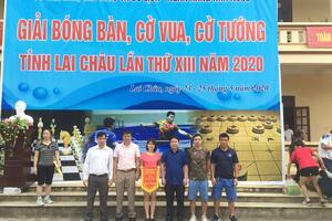 114 vận động viên tham gia Giải Bóng bàn-Cờ vua-Cờ tướng tỉnh Lai Châu lần thứ XIII