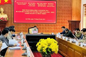 Hội thảo khoa học cấp quốc gia với chủ đề "80 năm Đề cương về văn hóa Việt Nam (1943 - 2023) - Khởi nguồn và động lực phát triển"