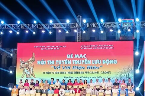 Lai Châu tham gia Hội thi Tuyên truyền lưu động kỷ niệm 70 năm Chiến thắng Điện Biên phủ (07/5/1954 – 07/5/2024)