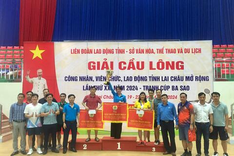 Giải Cầu lông công nhân, viên chức, lao động tỉnh Lai Châu (mở rộng) lần thứ XXI năm 2024 - Tranh Cúp Ba Sao