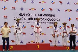 Lai Châu giành Huy chương vàng tại Giải Vô địch Teakwondo các lứa tuổi trẻ toàn quốc năm 2019
