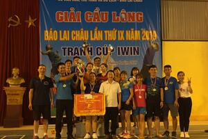 Giải Cầu lông Báo Lai Châu lần thứ IX năm 2019, tranh Cúp IWIN
