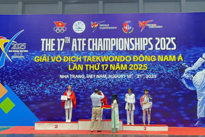 Taekwondo Lai Châu lần đầu tiên giành Huy chương Vàng tại Giải vô địch và Trẻ Taekwondo Đông Nam Á 2025