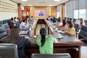 Sở Văn hoá, Thể thao và Du lịch tổ chức điểm cầu Hội nghị quán triệt, triển khai thực hiện các nghị quyết của Bộ Chính trị