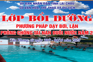 Khai mạc lớp Bồi dưỡng phương pháp dạy bơi, lặn và phòng chống tai nạn đuối nước năm 2025 tại phường Tân Phong