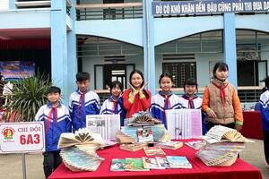 Thư viện tỉnh - Trường THCS Bản Giang: Tổ chức các hoạt động chào mừng Ngày Sách và Văn hóa đọc Việt Nam năm 2026.