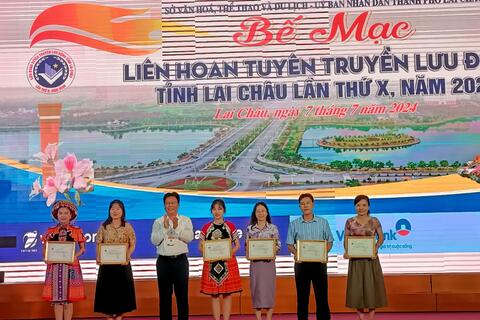 Trao 27 giải tại Liên hoan Tuyên truyền lưu động tỉnh Lai Châu lần thứ X, năm 2024