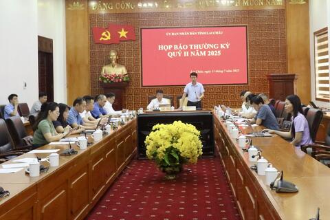 Lai Châu: Họp báo thường kỳ quý II năm 2025