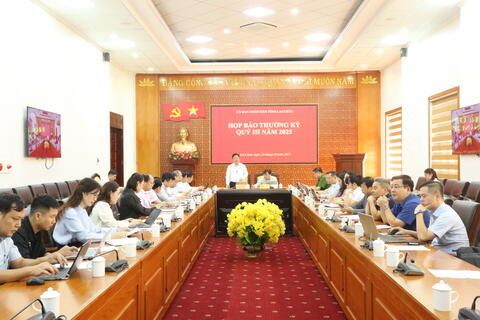 Lai Châu: Họp báo thường kỳ quý III năm 2025