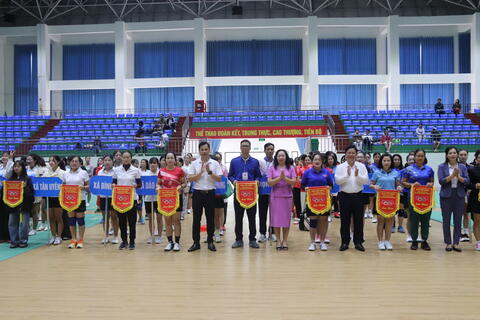 Gần 300 vận động viên tham gia Hội thi Thể thao Phụ nữ tỉnh Lai Châu lần thứ IX năm 2025