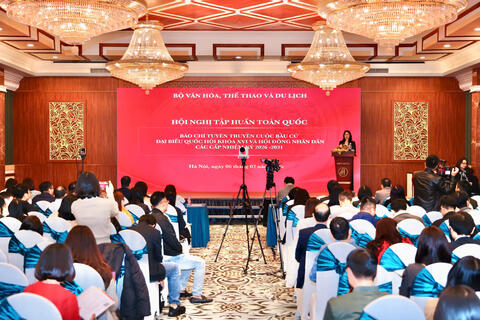 Lai Châu dự Hội nghị trực tuyến toàn quốc tập huấn báo chí tuyên truyền bầu cử đại biểu Quốc hội khóa XVI và HĐND các cấp nhiệm kỳ 2026 - 2031