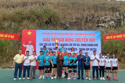 BẾ MẠC GIẢI VÔ ĐỊCH BÓNG CHUYỀN HƠI CÁC CÂU LẠC BỘ TỈNH LAI CHÂU LẦN THỨ VIII NĂM 2026 – TRANH CÚP VIETTEL