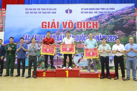 Lai Châu bế mạc Giải vô địch các câu lạc bộ đẩy gậy quốc gia năm 2026