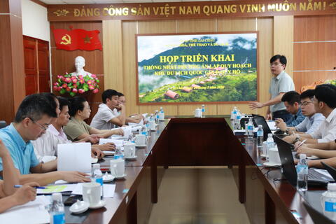 HỌP THỐNG NHẤT PHƯƠNG ÁN LẬP QUY HOẠCH KHU DU LỊCH QUỐC GIA Ô QUY HỒ, TỈNH LAI CHÂU