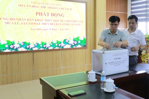 Sở Văn hóa, Thể thao và Du lịch phát động ủng hộ Nhân dân bị ảnh hưởng bởi thiên tai