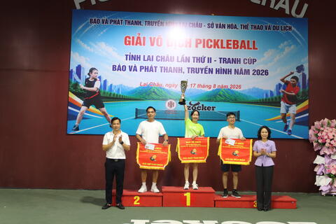 BẾ MẠC GIẢI VÔ ĐỊCH PICKLEBALL TỈNH LAI CHÂU LẦN THỨ II – TRANH CÚP BÁO VÀ PHÁT THANH, TRUYỀN HÌNH NĂM 2026