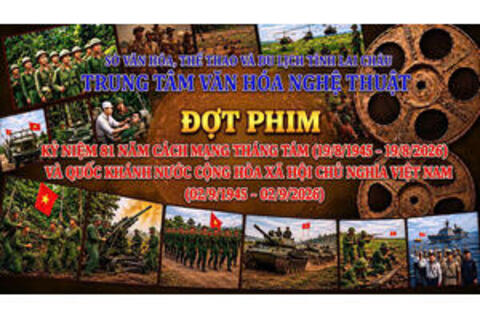 TRUNG TÂM VĂN HÓA NGHỆ THUẬT TỈNH LAI CHÂU TỔ CHỨC CHIẾU PHIM PHỤC VỤ ĐỢT PHIM KỶ NIỆM 81 NĂM CÁCH MẠNG THÁNG TÁM VÀ QUỐC KHÁNH 2/9 TẠI CƠ SỞ CAI NGHIỆN MA TÚY TỈNH