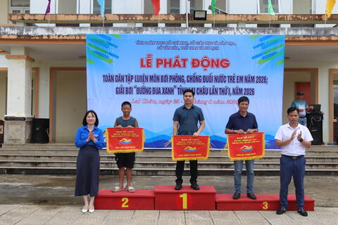 Bế mạc Giải Bơi “Đường đua xanh” tỉnh Lai Châu lần thứ I, năm 2026