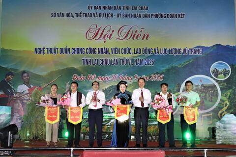 Sôi nổi Hội diễn Nghệ thuật quần chúng Cụm 2 – Tỉnh Lai Châu năm 2026